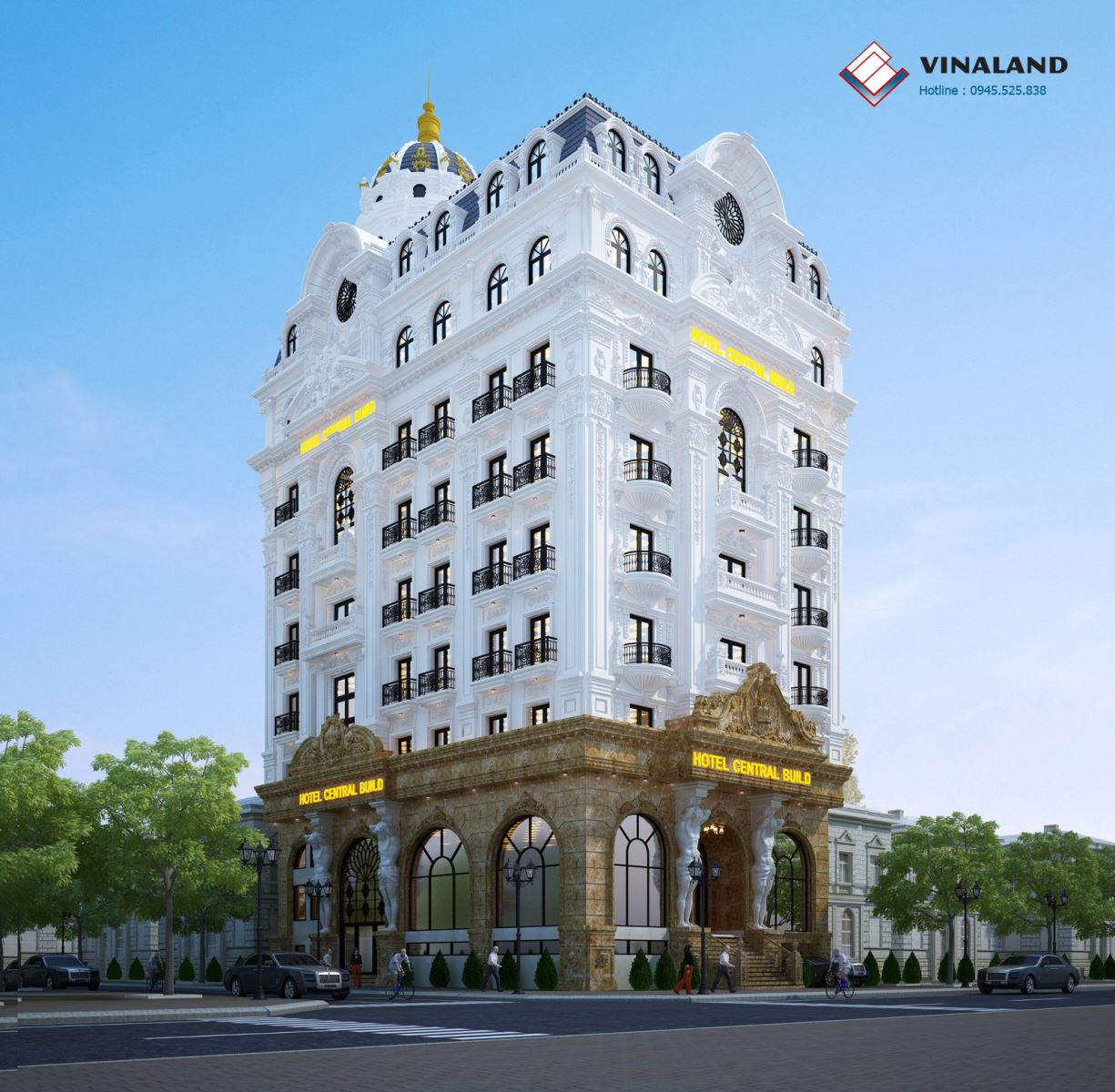 Khách sạn cổ điển 8 tầng Hotel Central Build