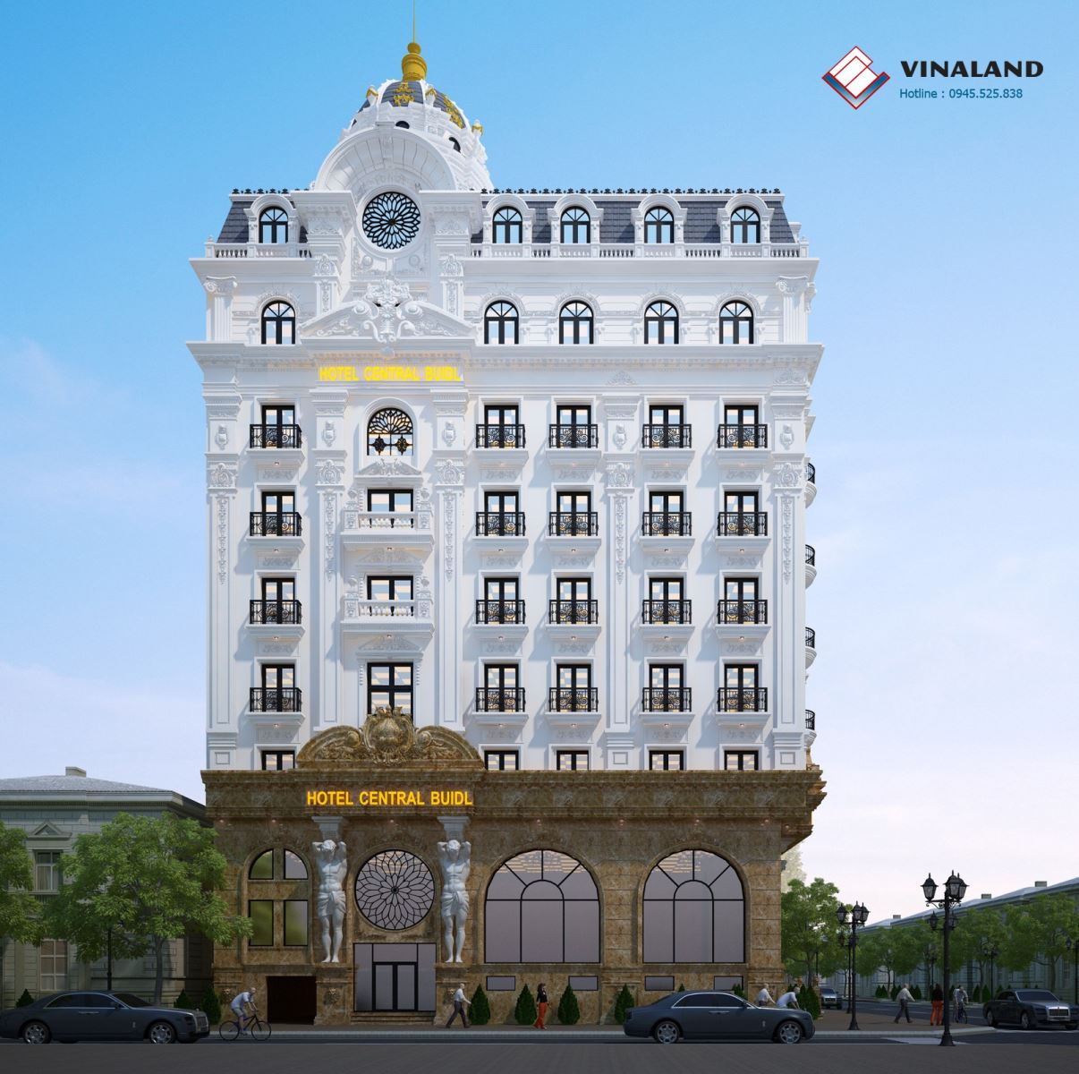 Khách sạn cổ điển 8 tầng Hotel Central Build