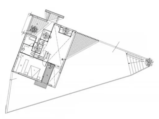 Xây nhà trên mặt bằng hình tam giác phạm phong thủy